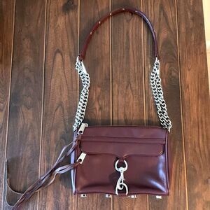 Rebecca Minkoff - Burgundy - Leather MAC Crossbody/Shoulder Bag